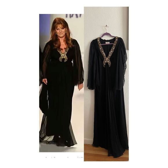 MARCHESA maxi dress size 14 - Picture 1 of 13